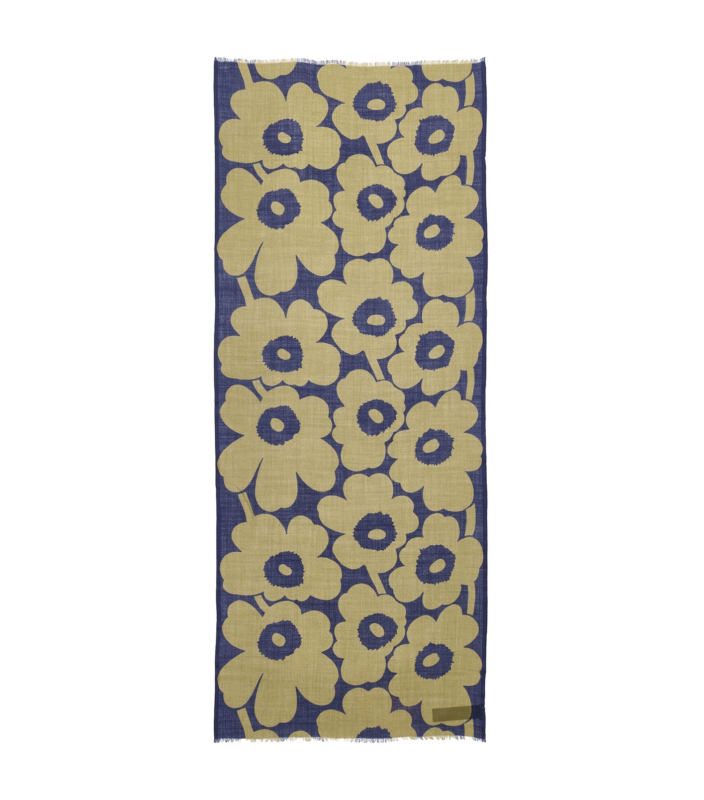 Fiore Unikko Scarf Olive Green/Dark Blue