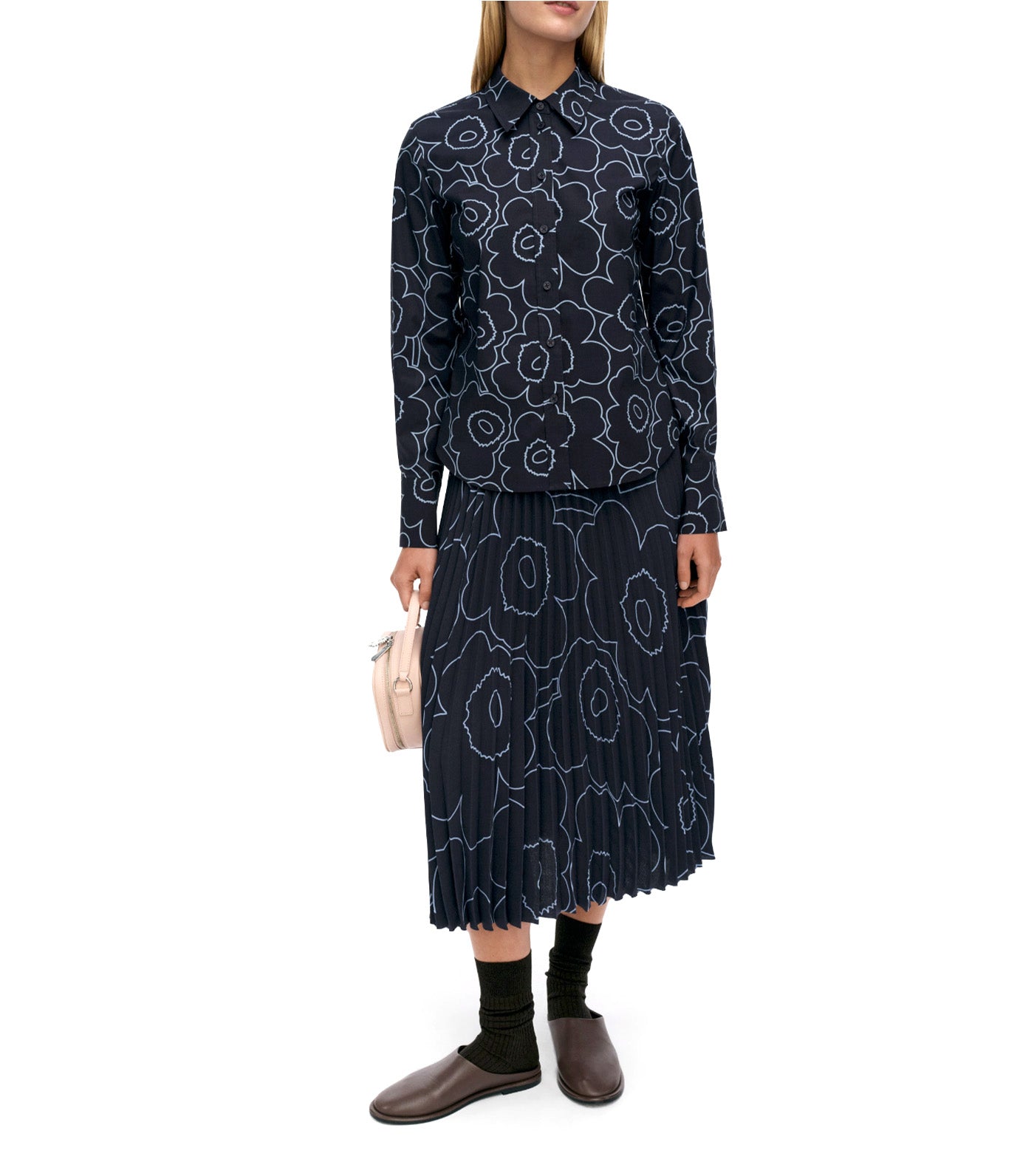 Innota Piirto Unikko Shirt Dark Blue/Light Blue
