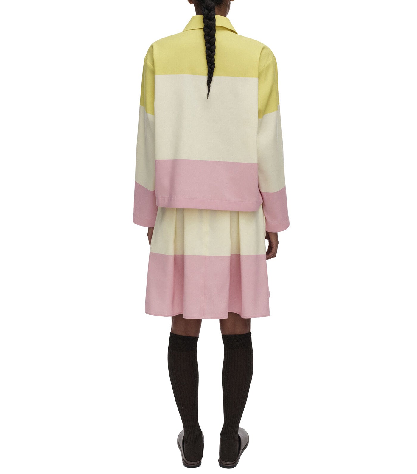 Kirjaimet Hennika Shirt Yellow/Light Yellow/Rose