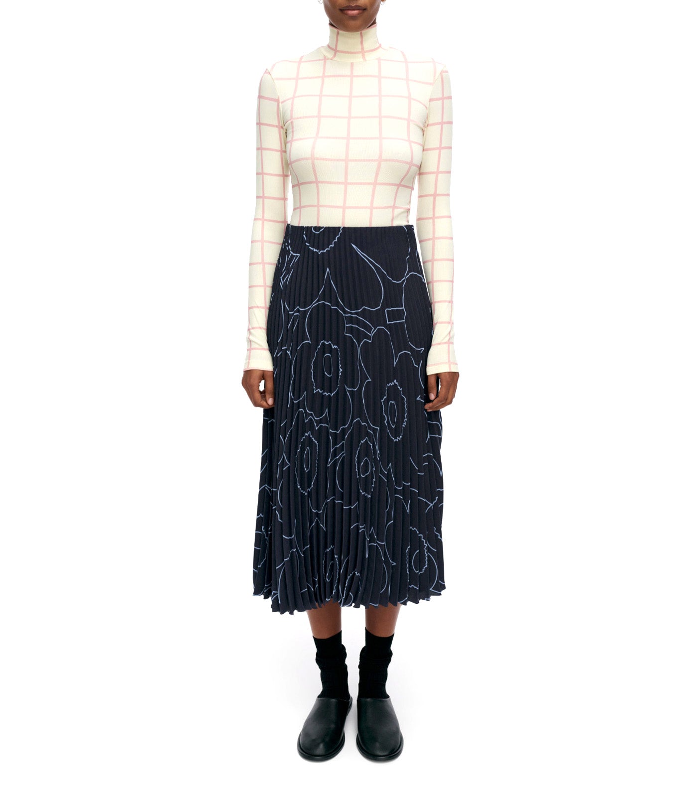 Pii Piirto Unikko Skirt Dark Blue/Light Blue