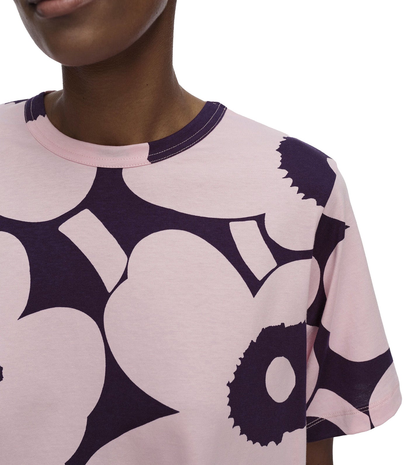 Pisteytys Unikko Blouse Light Pink/Dark Purple
