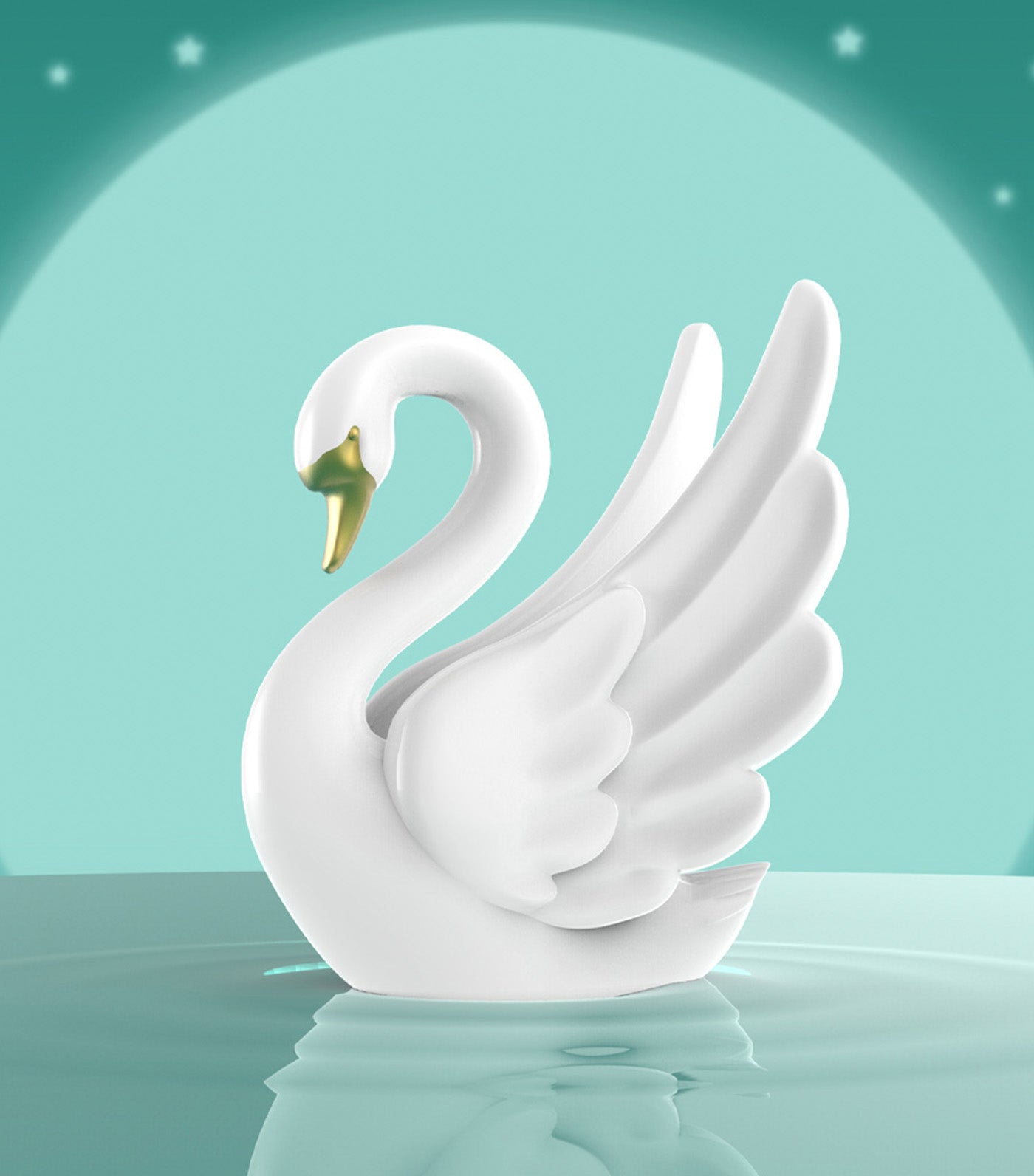 Swan Keyring