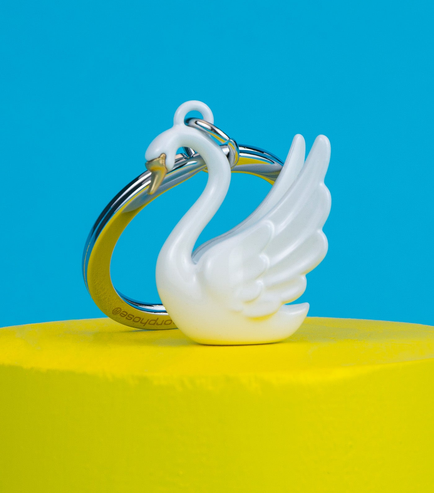 Swan Keyring