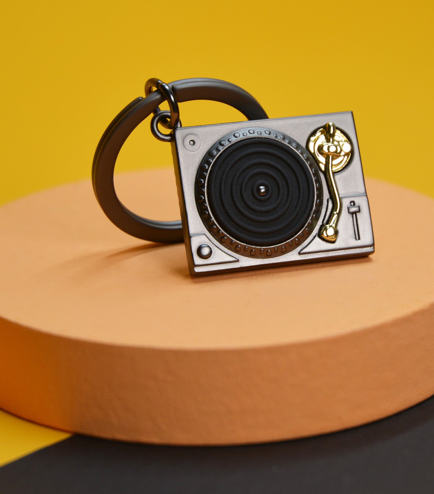 Record Player Keyring