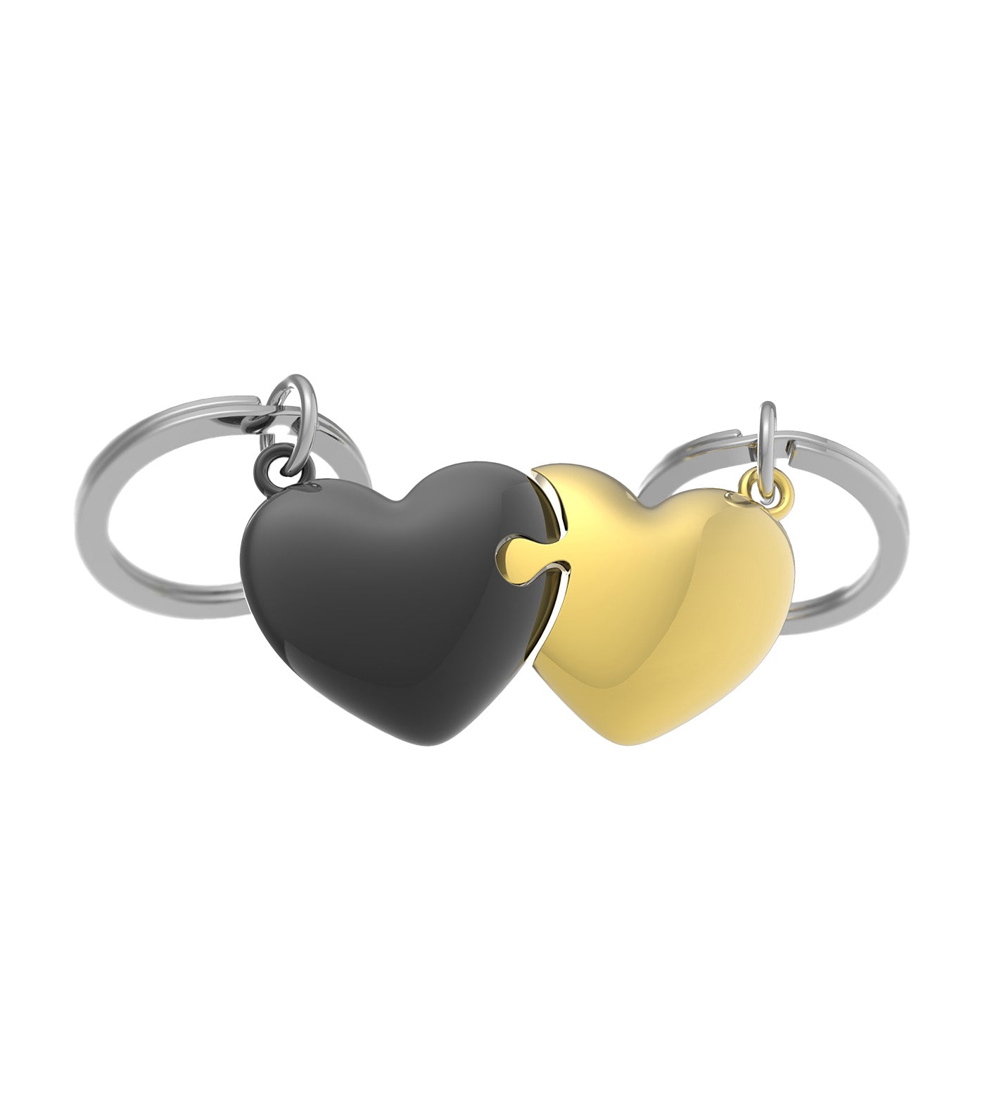 Hearts Puzzle You & I (Love) Keyring