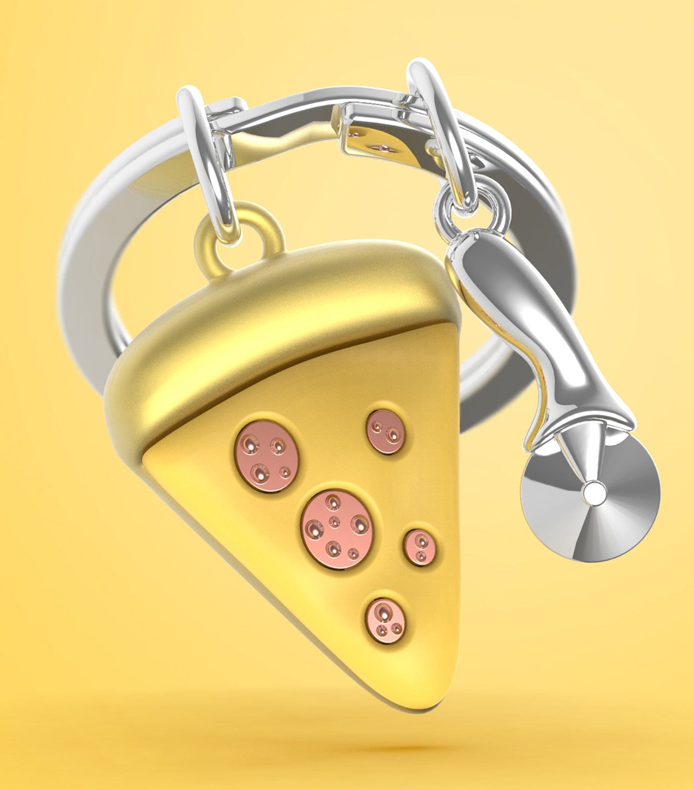 Pizza Keyring