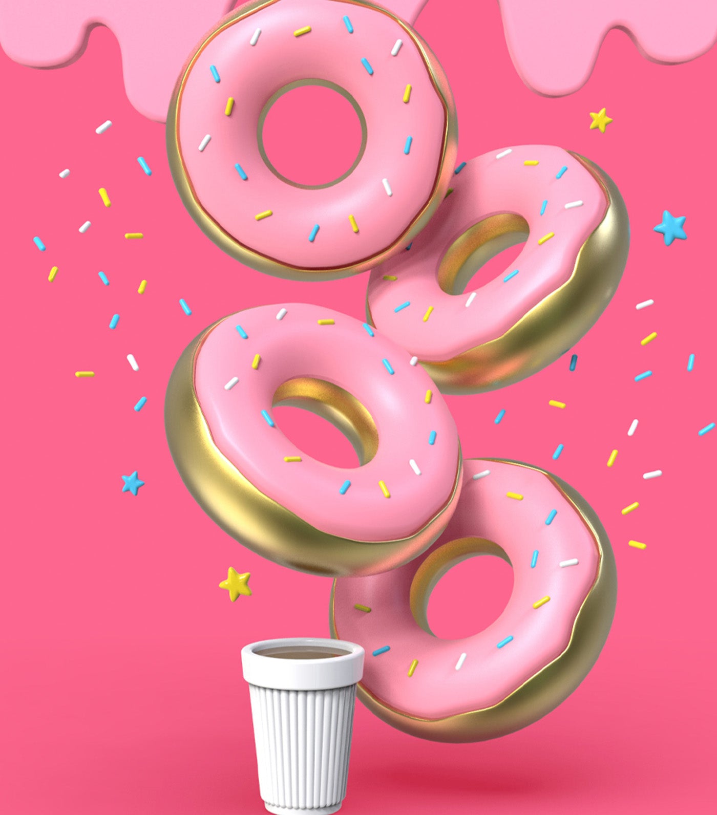 Donut Keyring