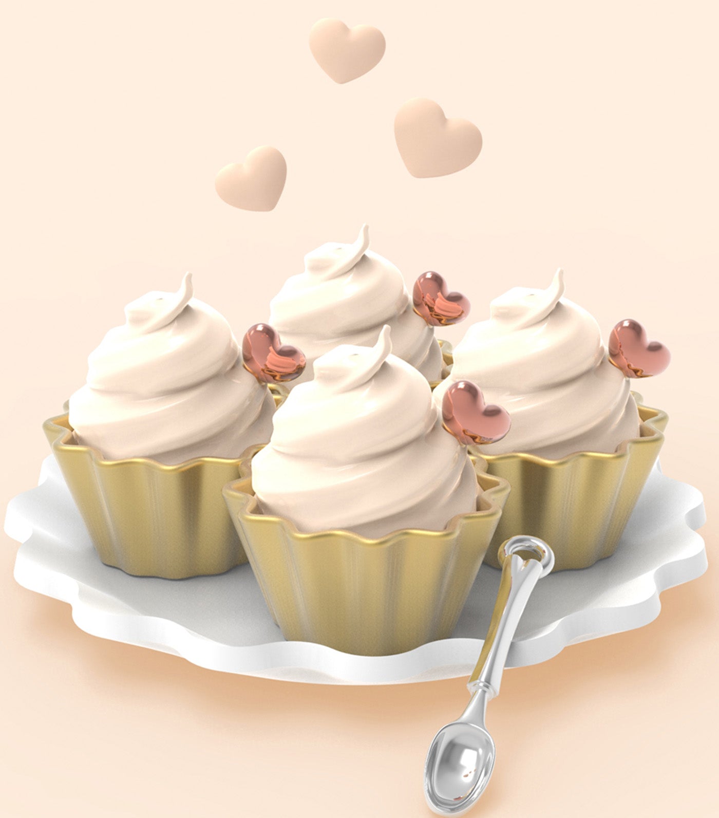 Cupcake Keyring