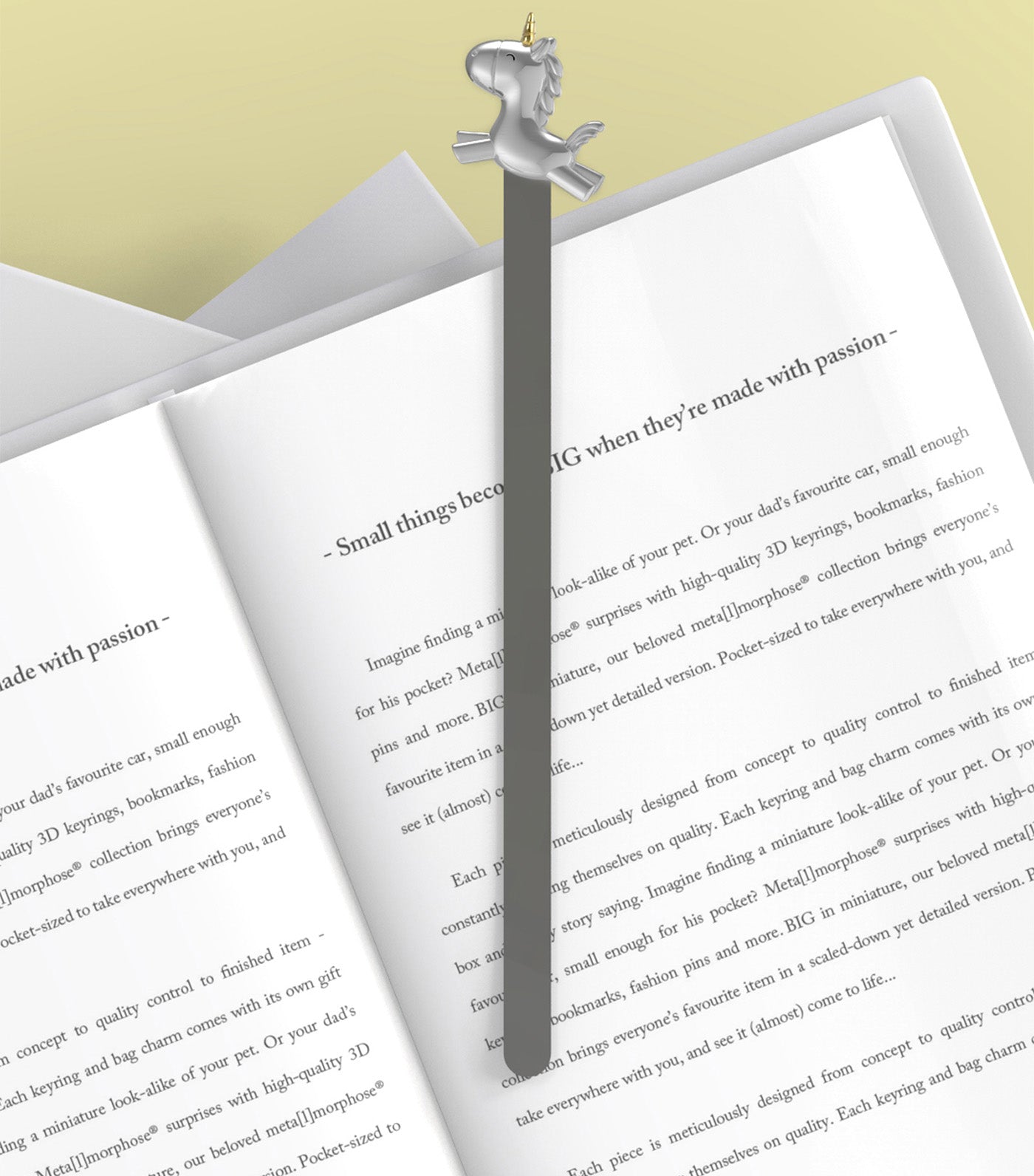 Flying Unicorn Bookmark