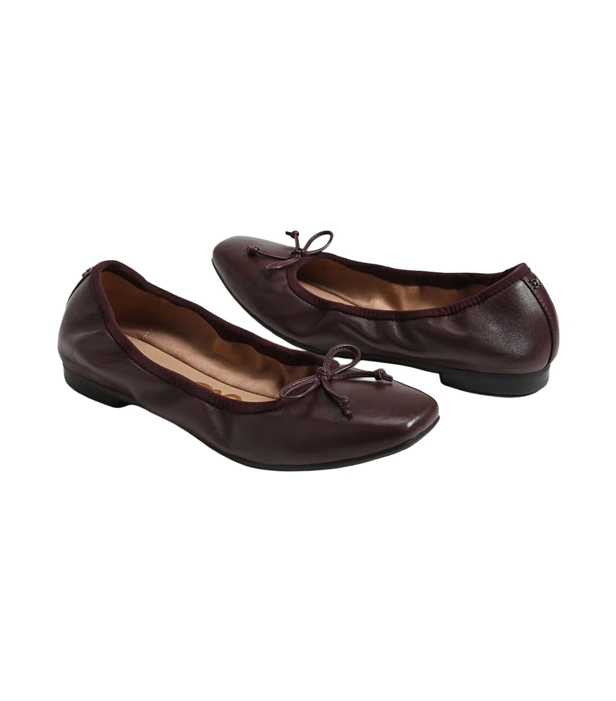 Magnolia Ballet Flat French Burgundy Leather