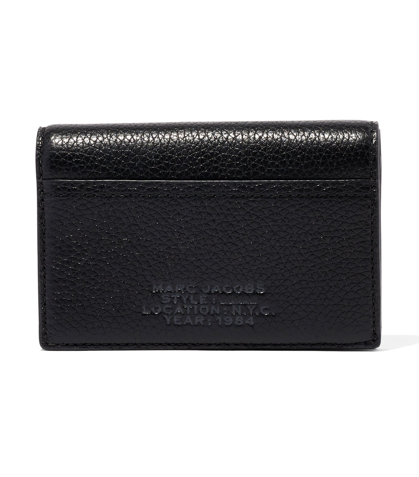 The Leather Small Bifold Wallet Black