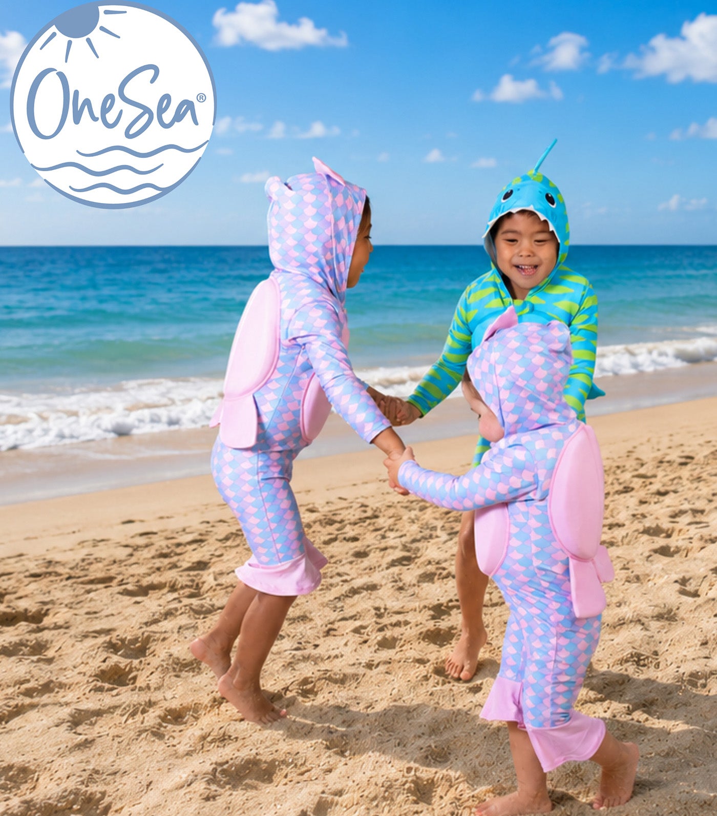 Onesea Mermaid Suit Set Purple/Pink