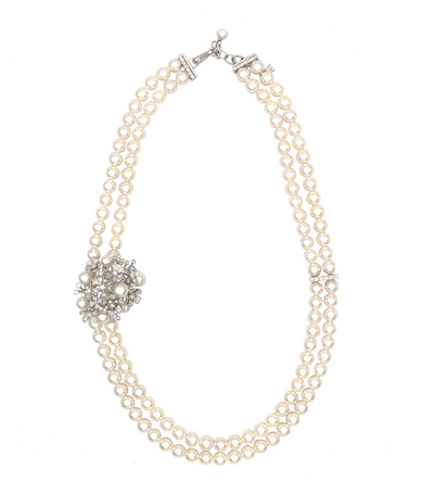 Akoya Pearl Necklace in White Gold