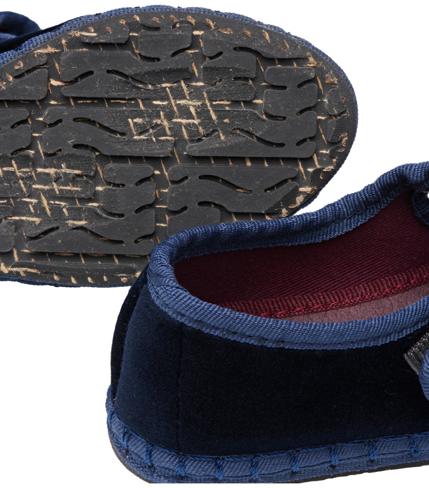 Flabelus Molly Kids Mary Jane - Velvet Dark Navy