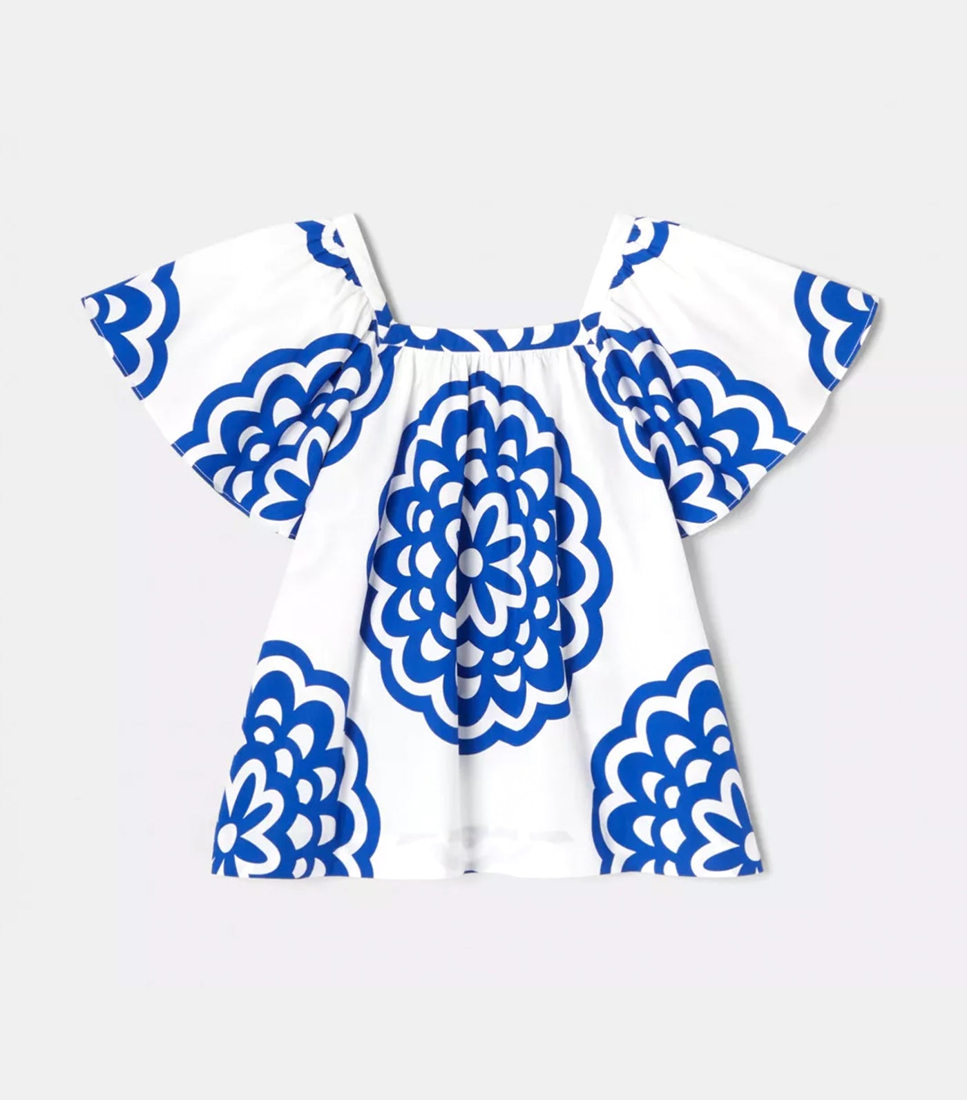 Jacadi Naemabis Blouse Blanc/Bleu