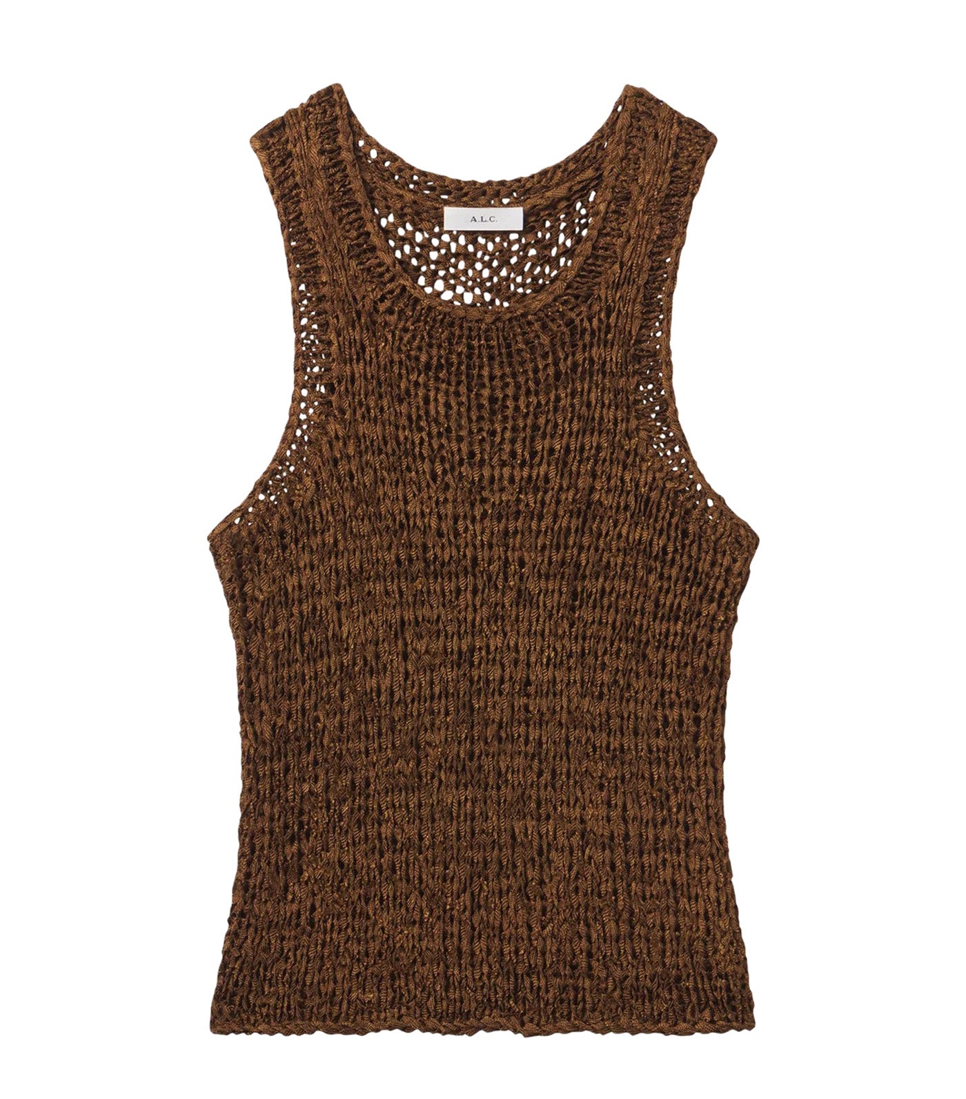 Nelly Open Knit Tank Canyon Dust