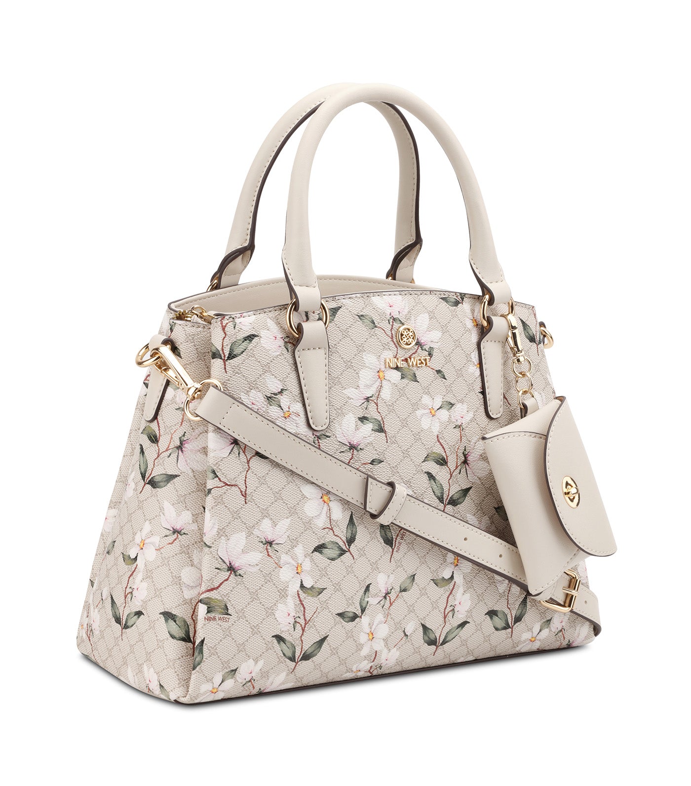Siera Satchel Floral Milk