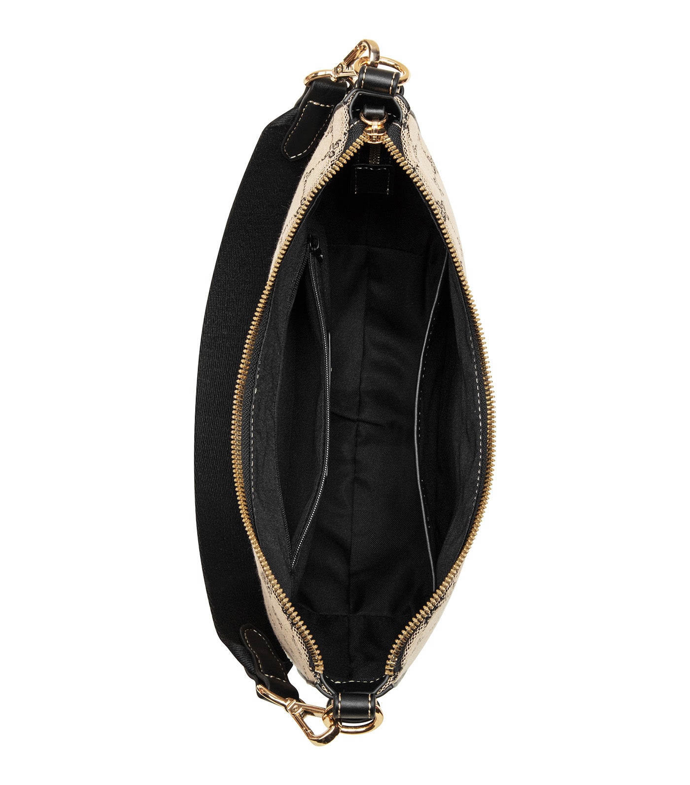 Pyper Crossbody Hobo Natural Black