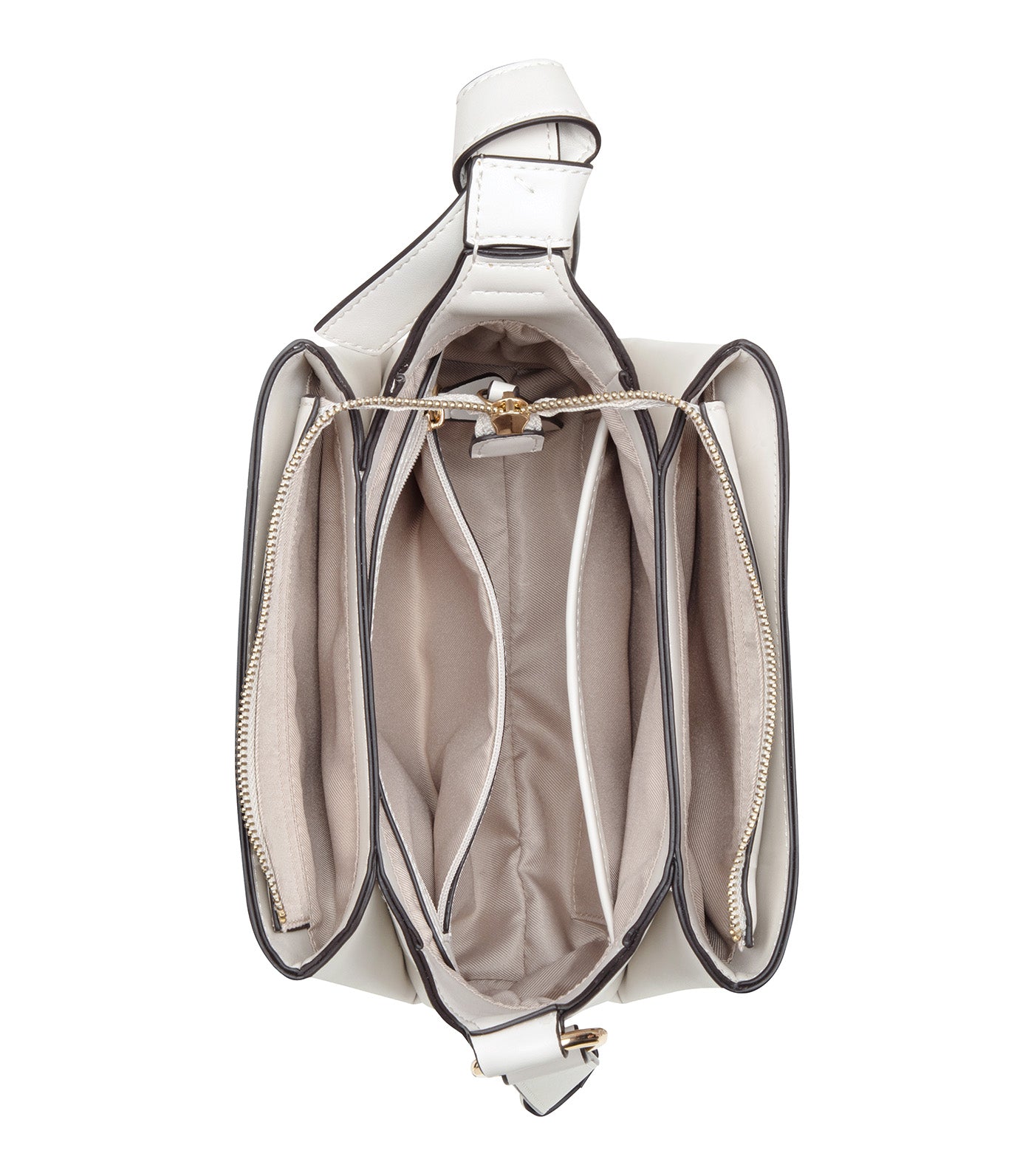 Lyra 3 Comp Crossbody Bag Milk