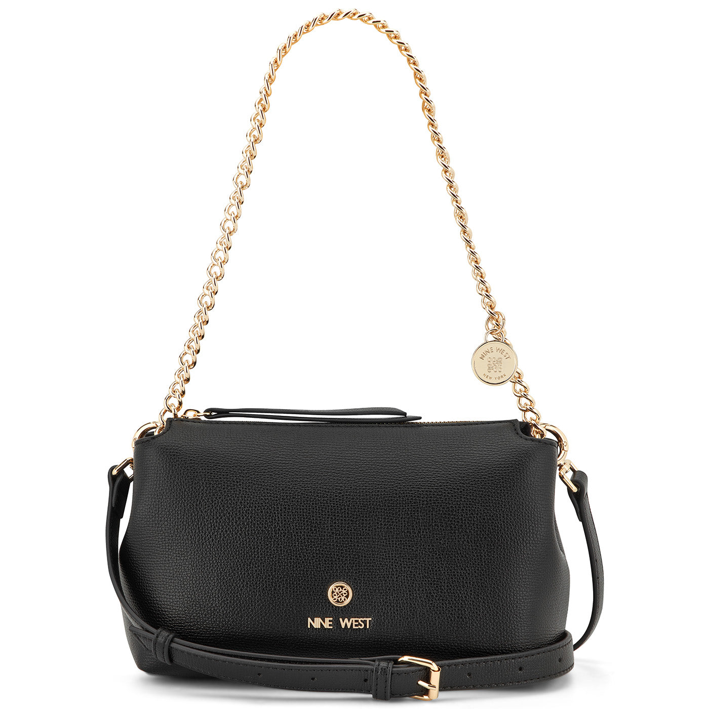 Kyrie Convertible Crossbody Shoulder Bag Black