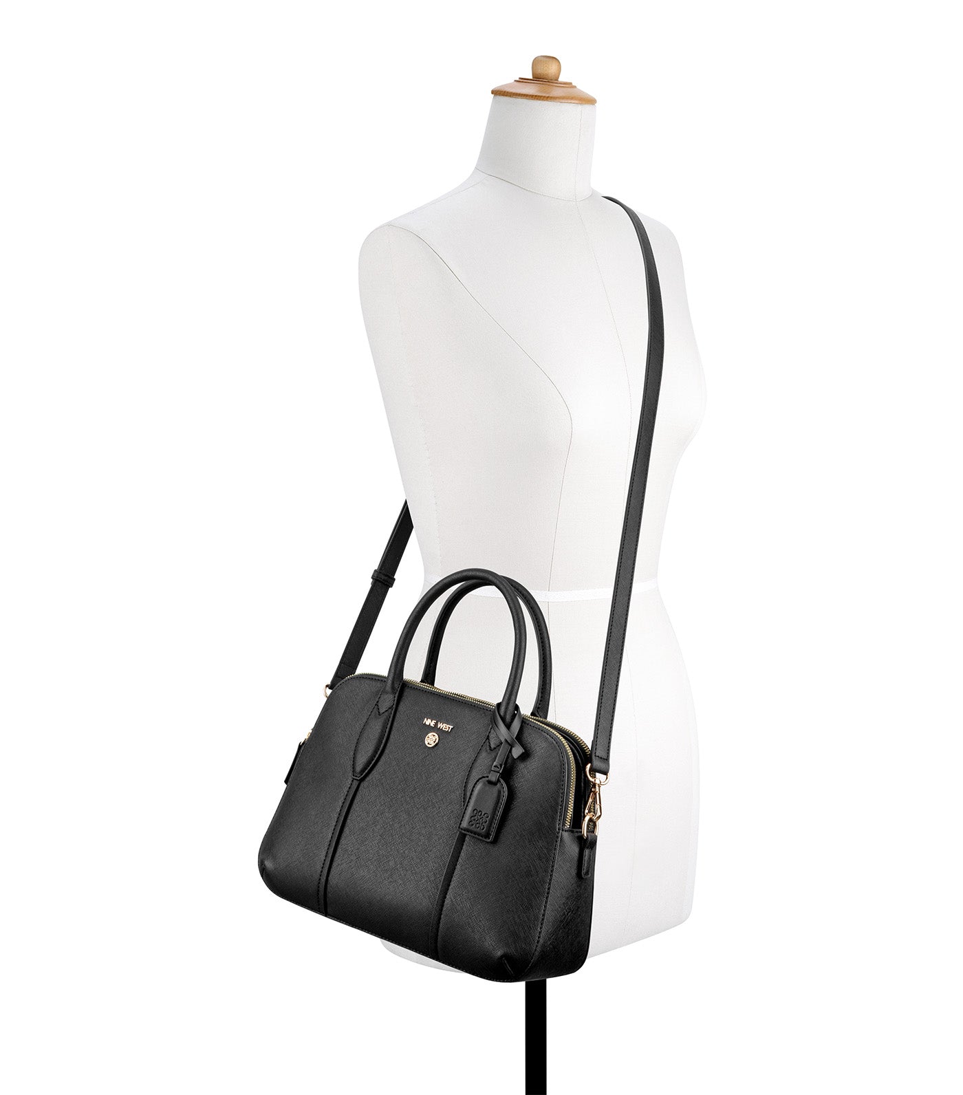 Grady Dome Satchel Black