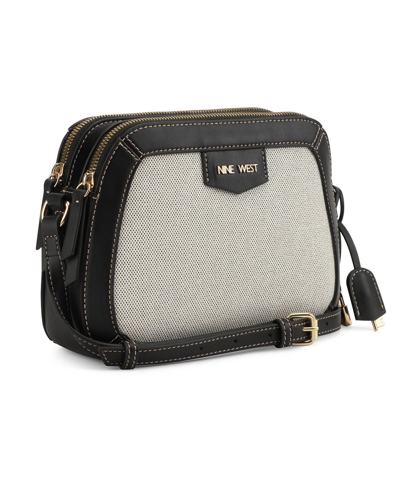 Cibrina Dome Crossbody Black/White