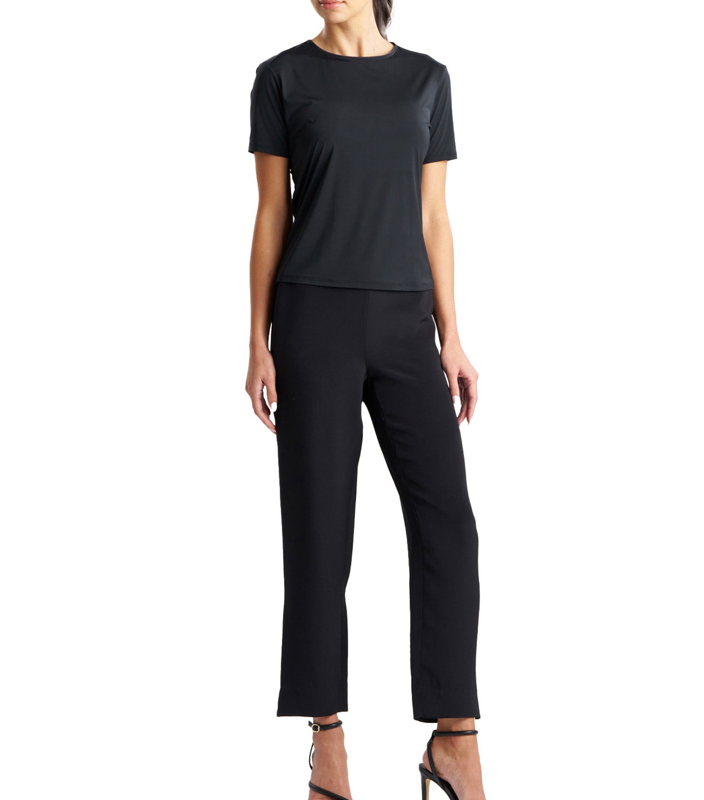 Illusion T-Shirt Top Black