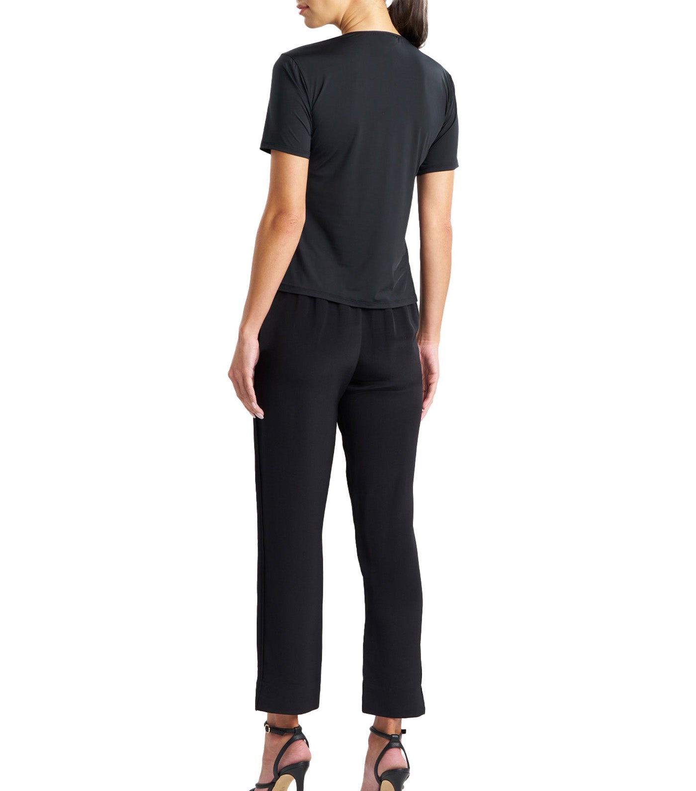 Illusion T-Shirt Top Black