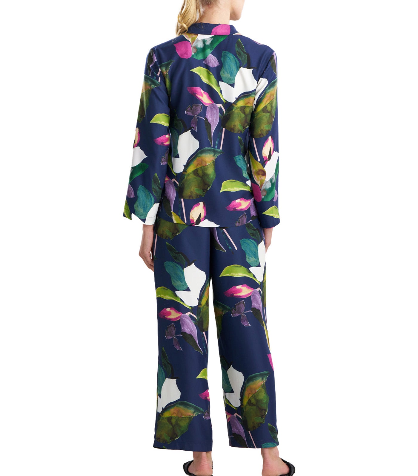 Daido Notch Pajama Set Navy