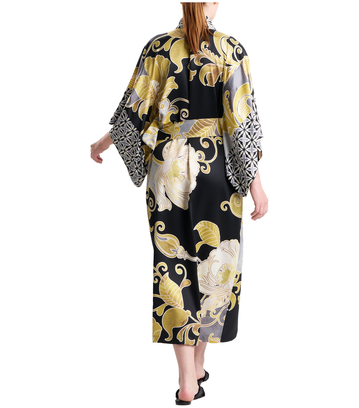 Natori Deco Robe Black/Gold