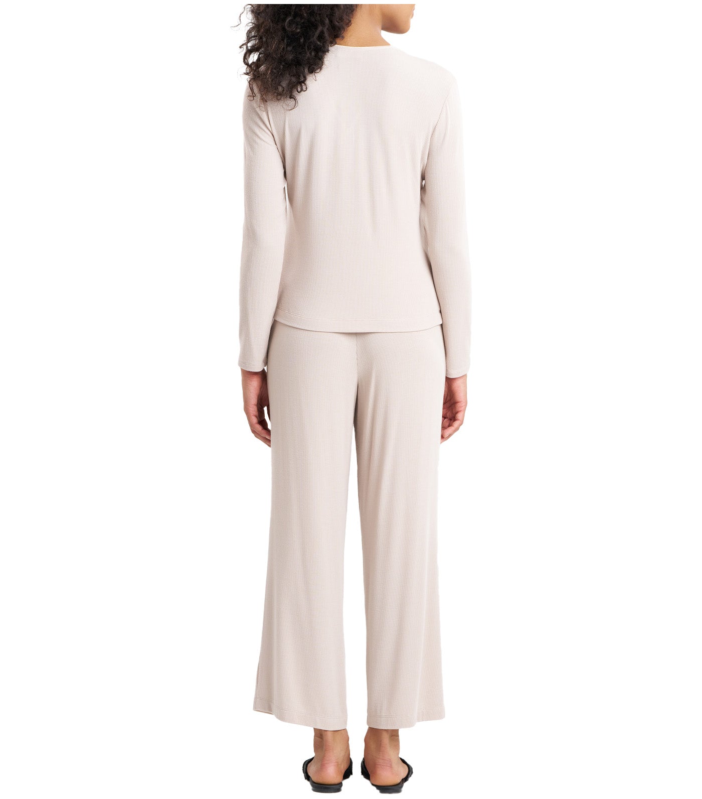 Rib Essentials Pajama Set Cashmere