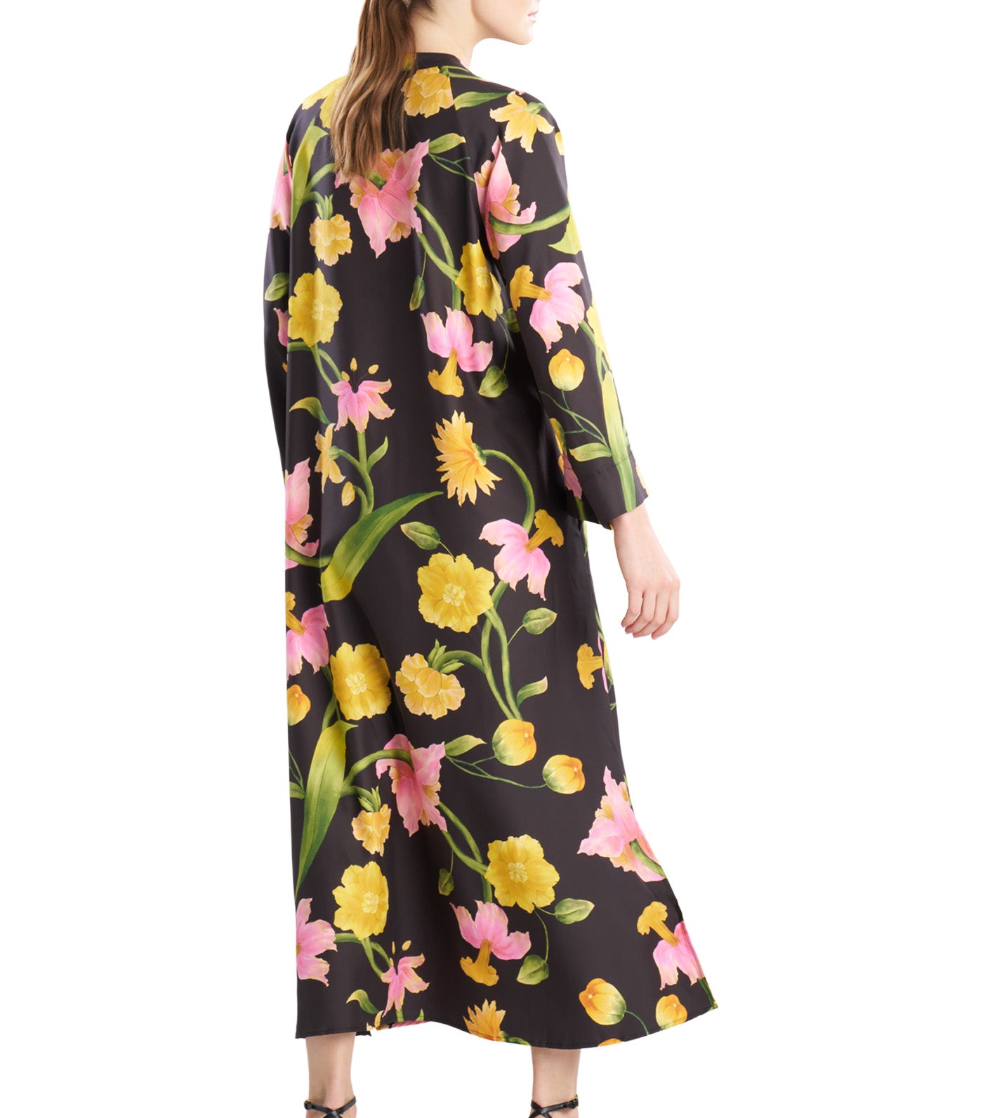 Solene Zip Caftan Black Multi