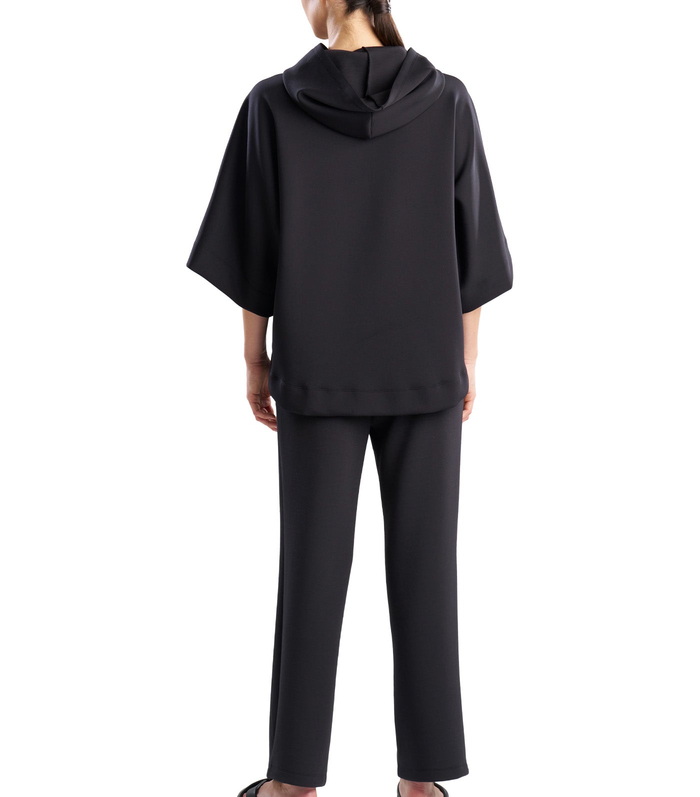 Everywear Hoodie Top Black