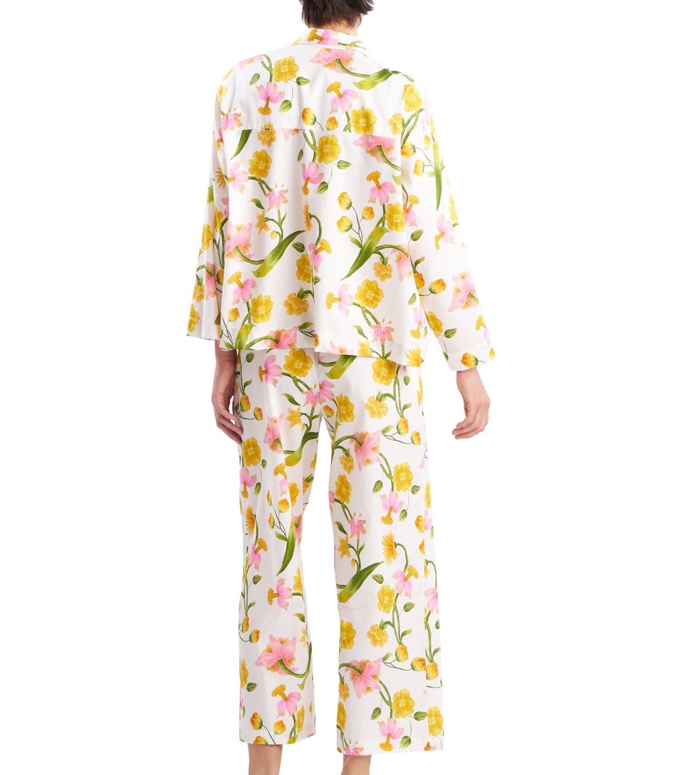 Solene Cotton Sateen Notch Pajama Set