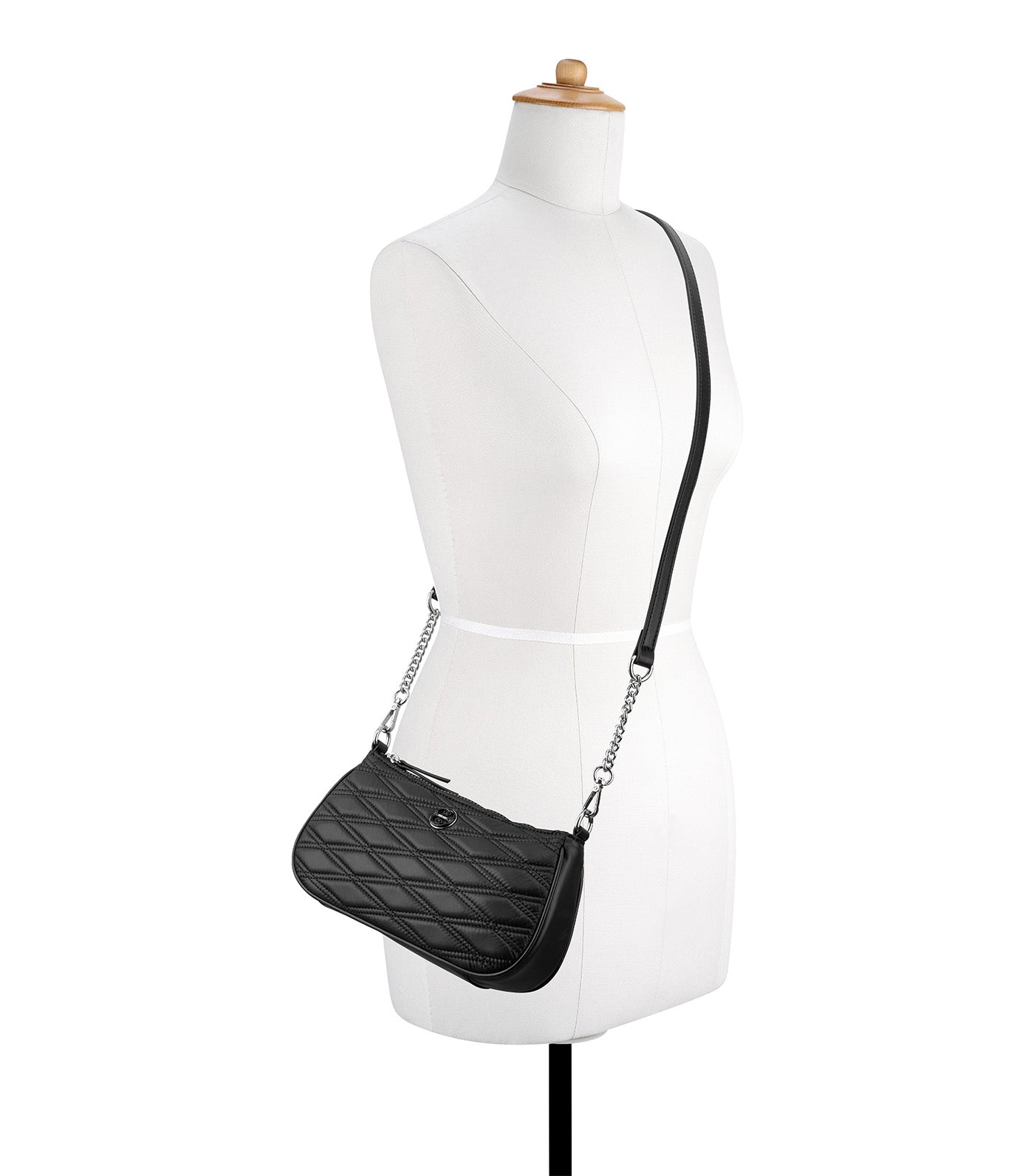 Avaya Mini Top Zip Crossbody Black