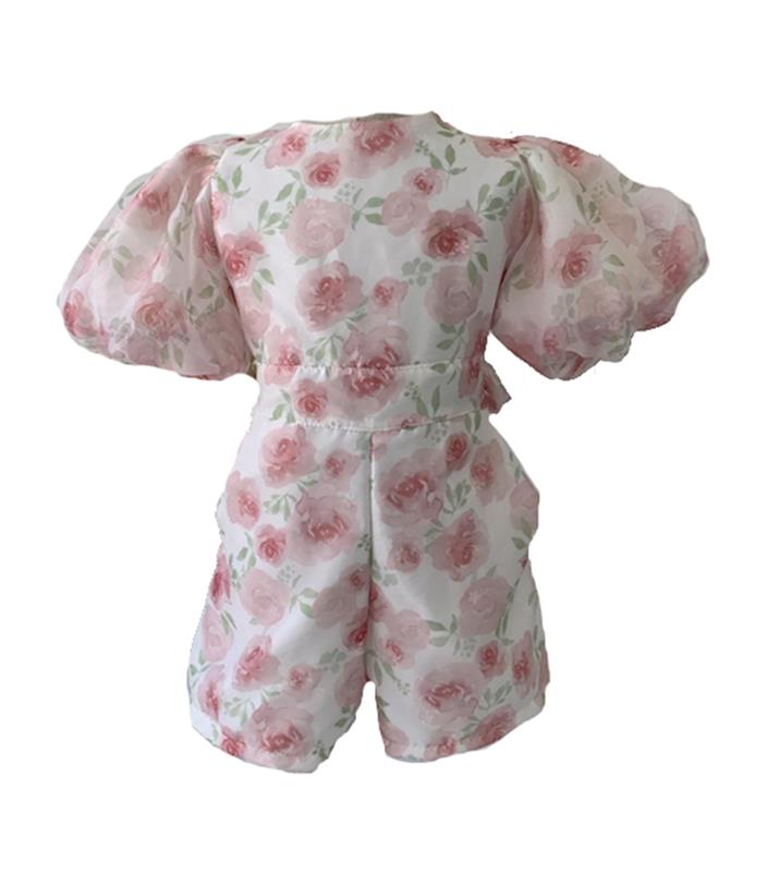 Pascalle Floral Organza Playsuit