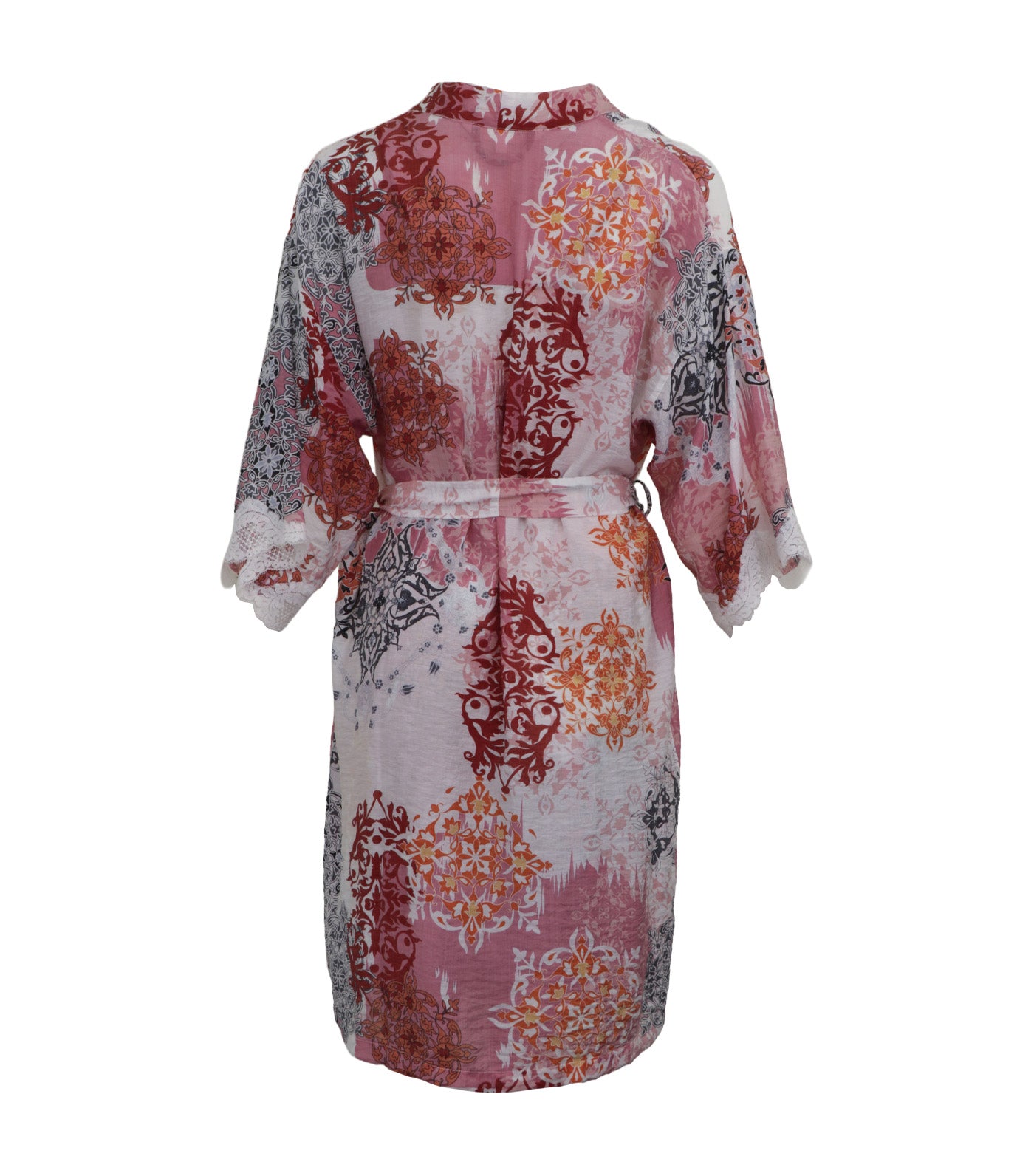 Cio Peignoir Set Pink Multi