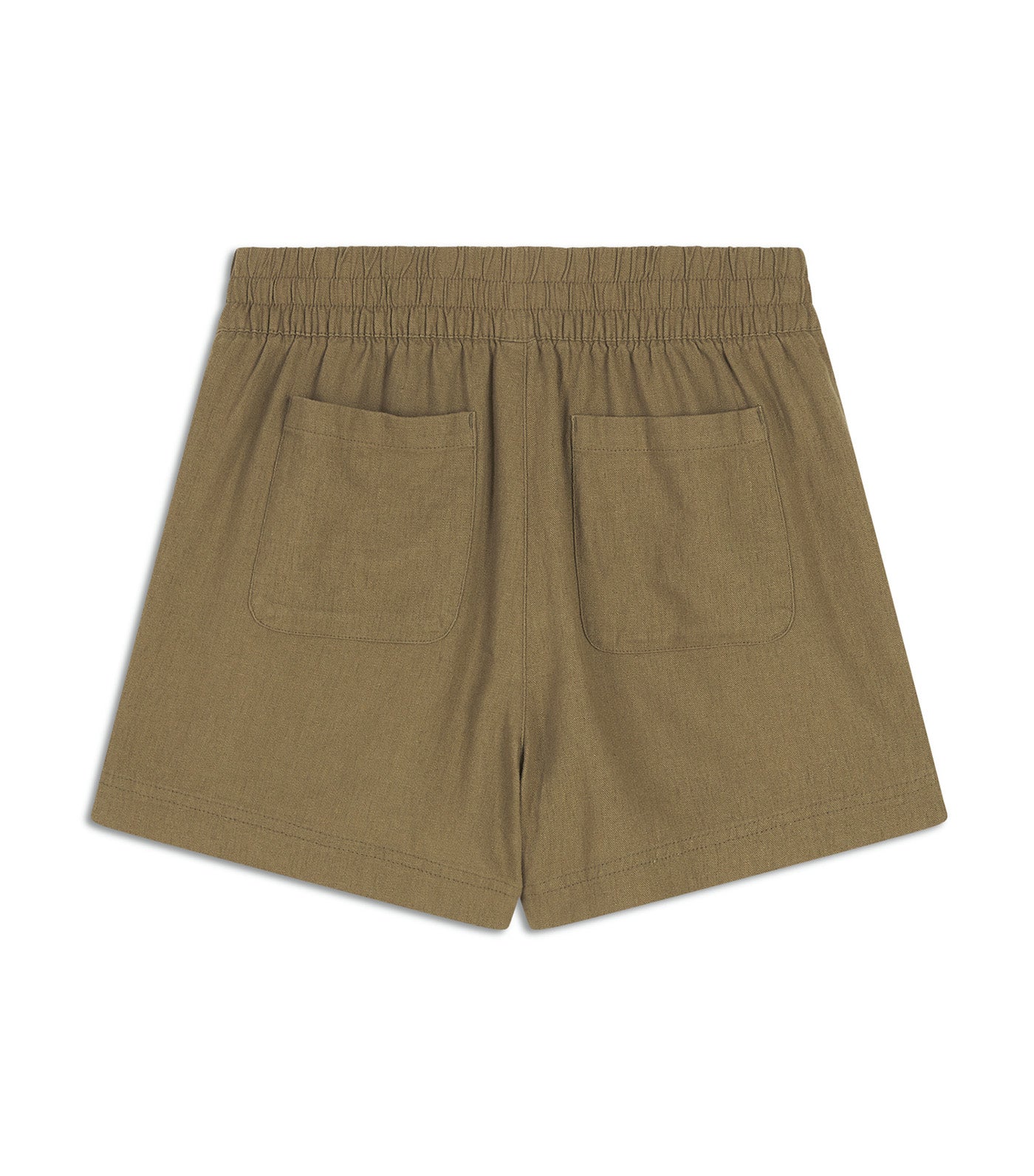 Women's High-Waisted Linen-Blend Pull-On Shorts -- 3.5-inch inseam Kombu
