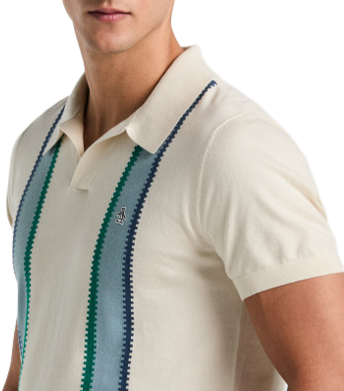 Stripe Sweater Polo Birch