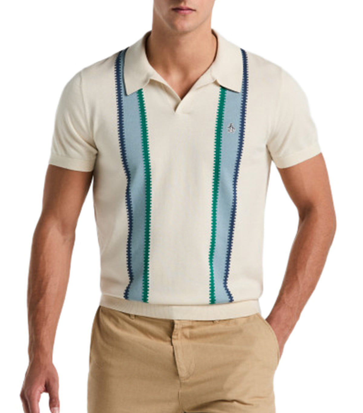 Stripe Sweater Polo Birch