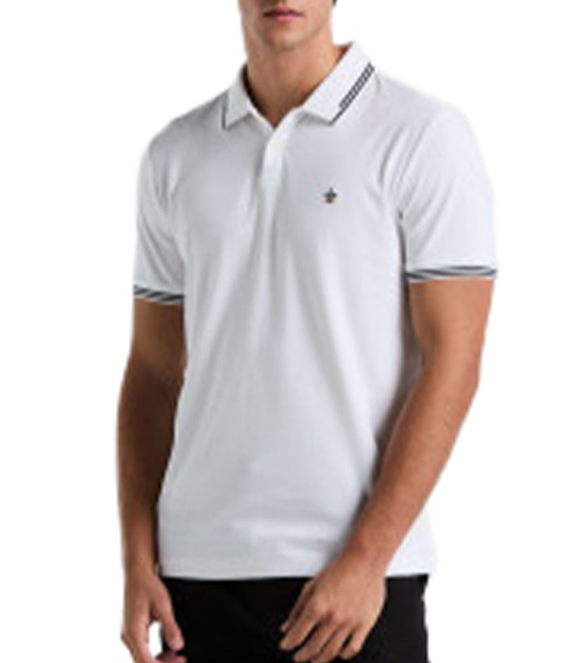 TV Pete Organic Cotton Polo Bright White
