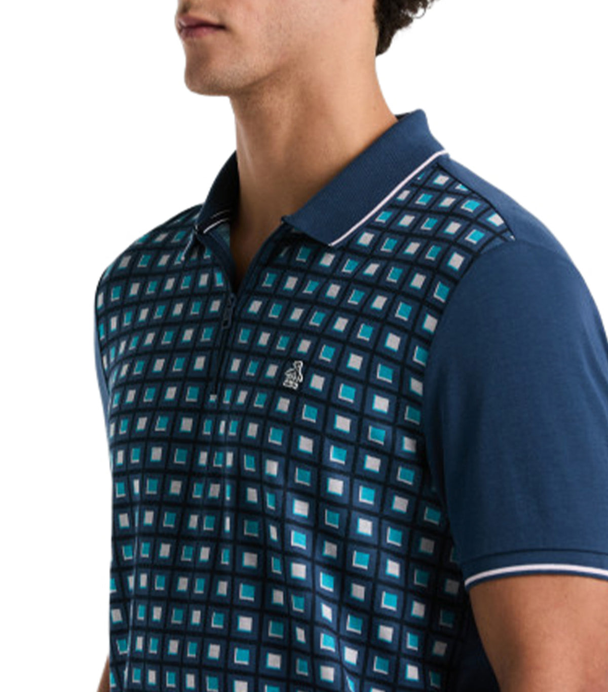 Front Quarter-Zip Polo Sargasso Sea