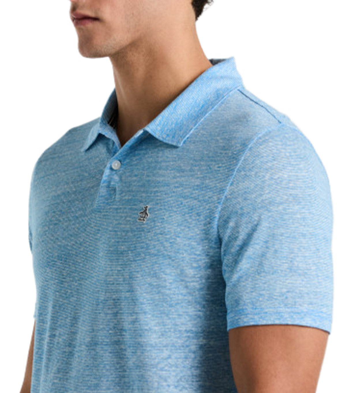 Auto Stripe Polo Blue