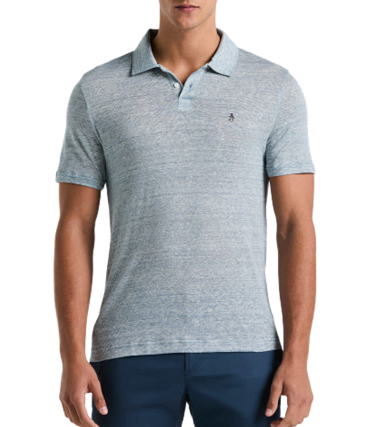 Auto Stripe Polo Copen Blue
