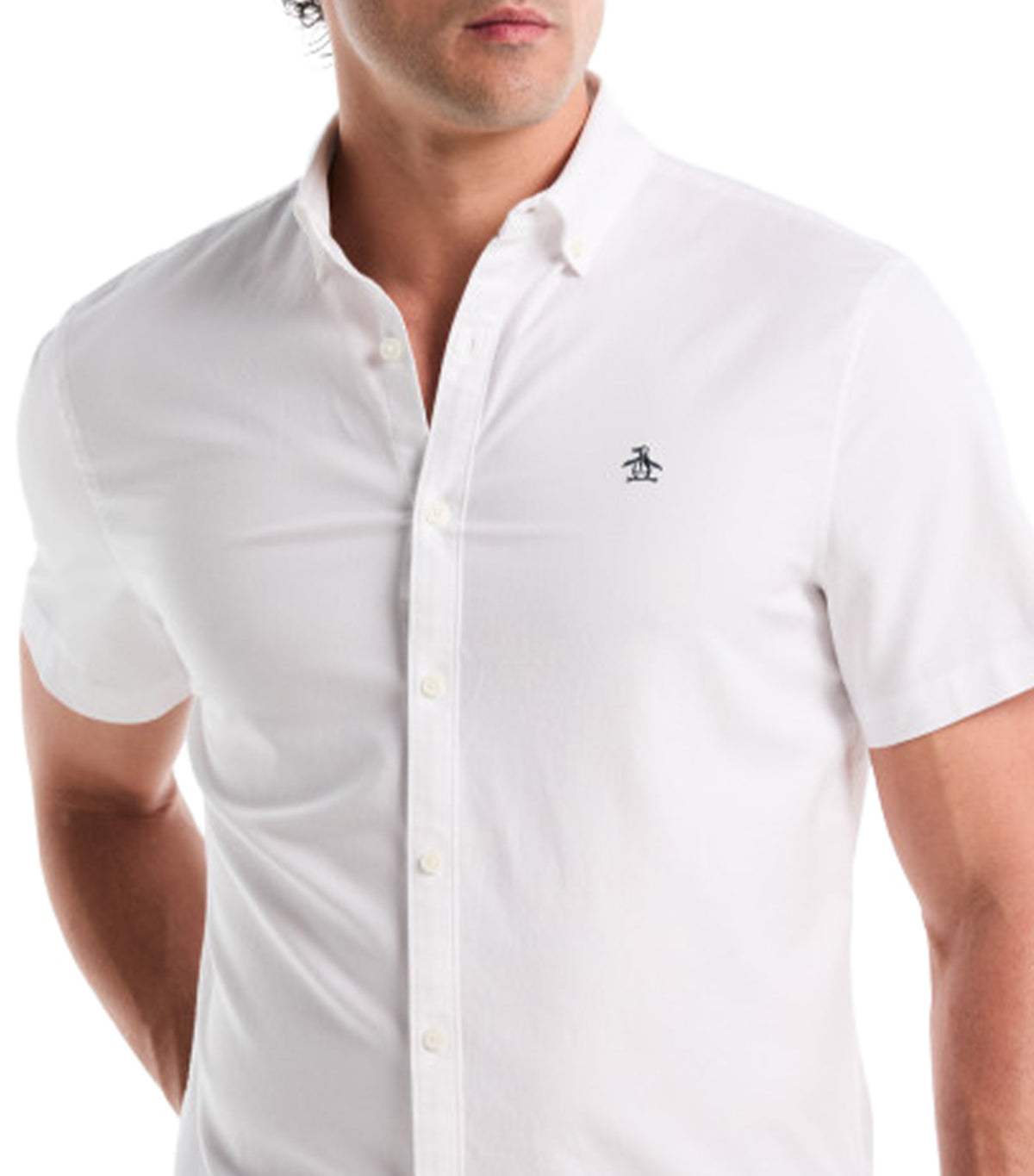 Oxford Stretch Short-Sleeve Shirt Bright White