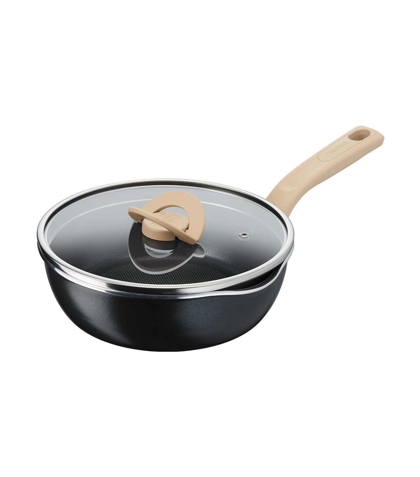 One-Pick-Pot-Pan with Lid 22cm Black