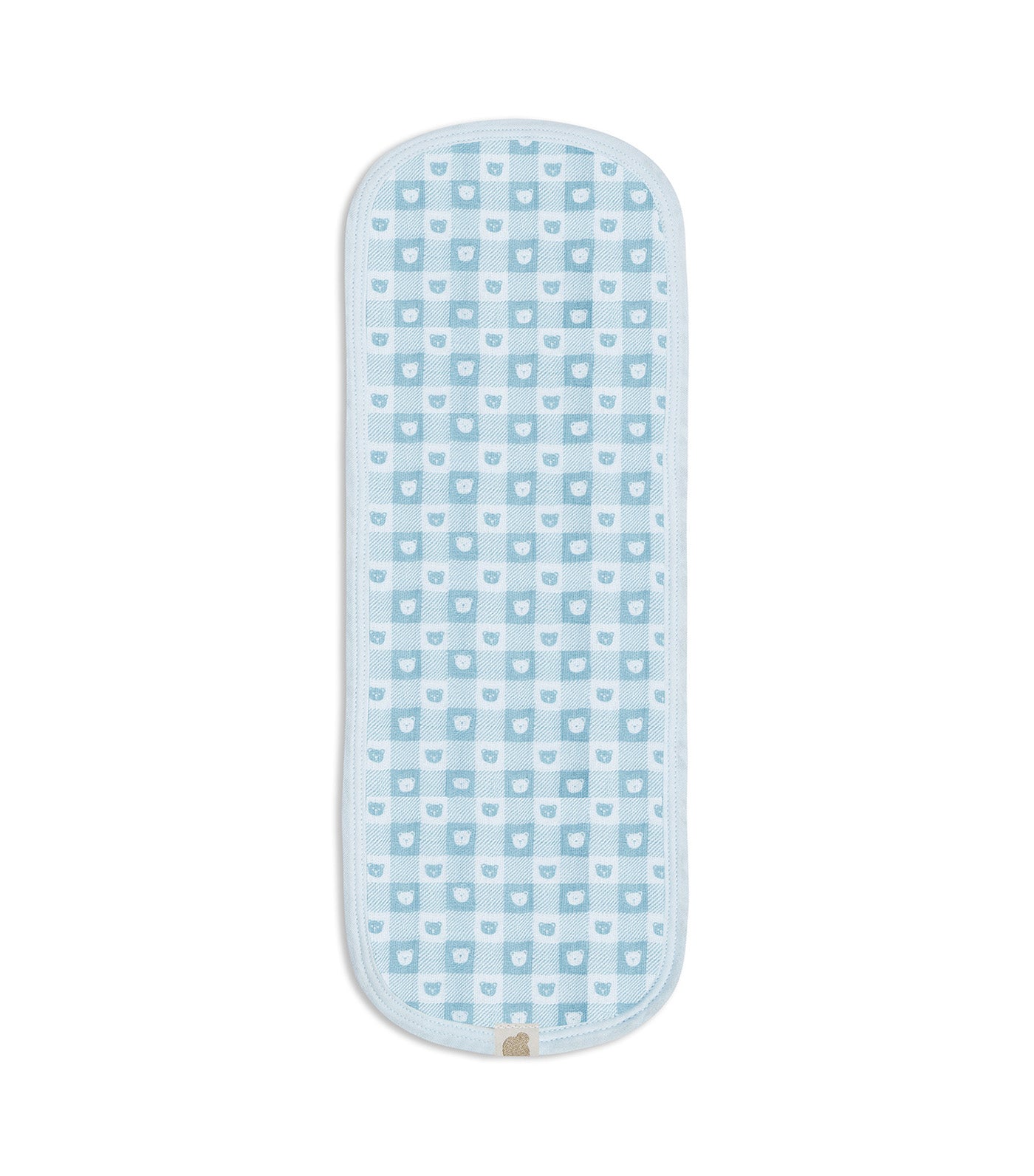 Piccolo Bambino 3-Pack Muslin Burp Cloths on Hanger Blue