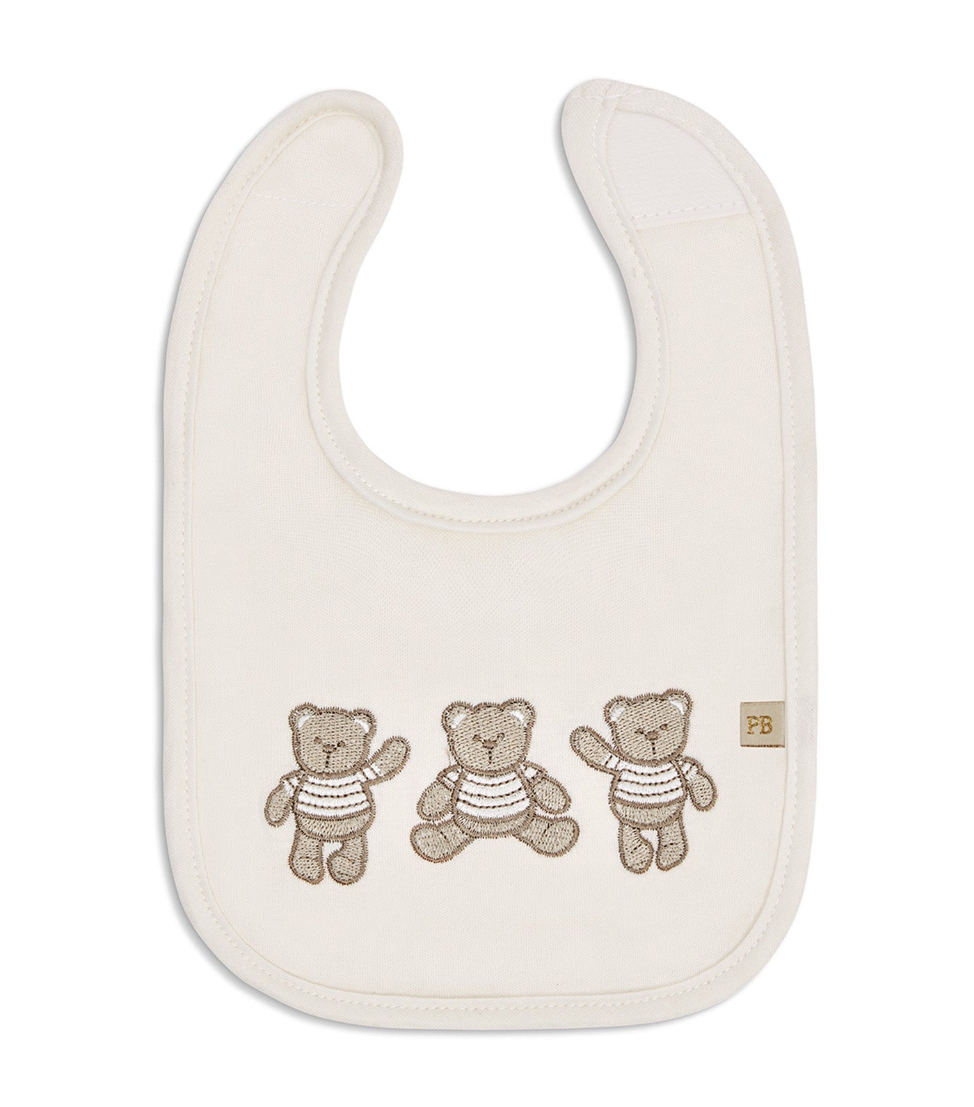 Piccolo Bambino 5-Pack Jersey Milk Bibs Beige