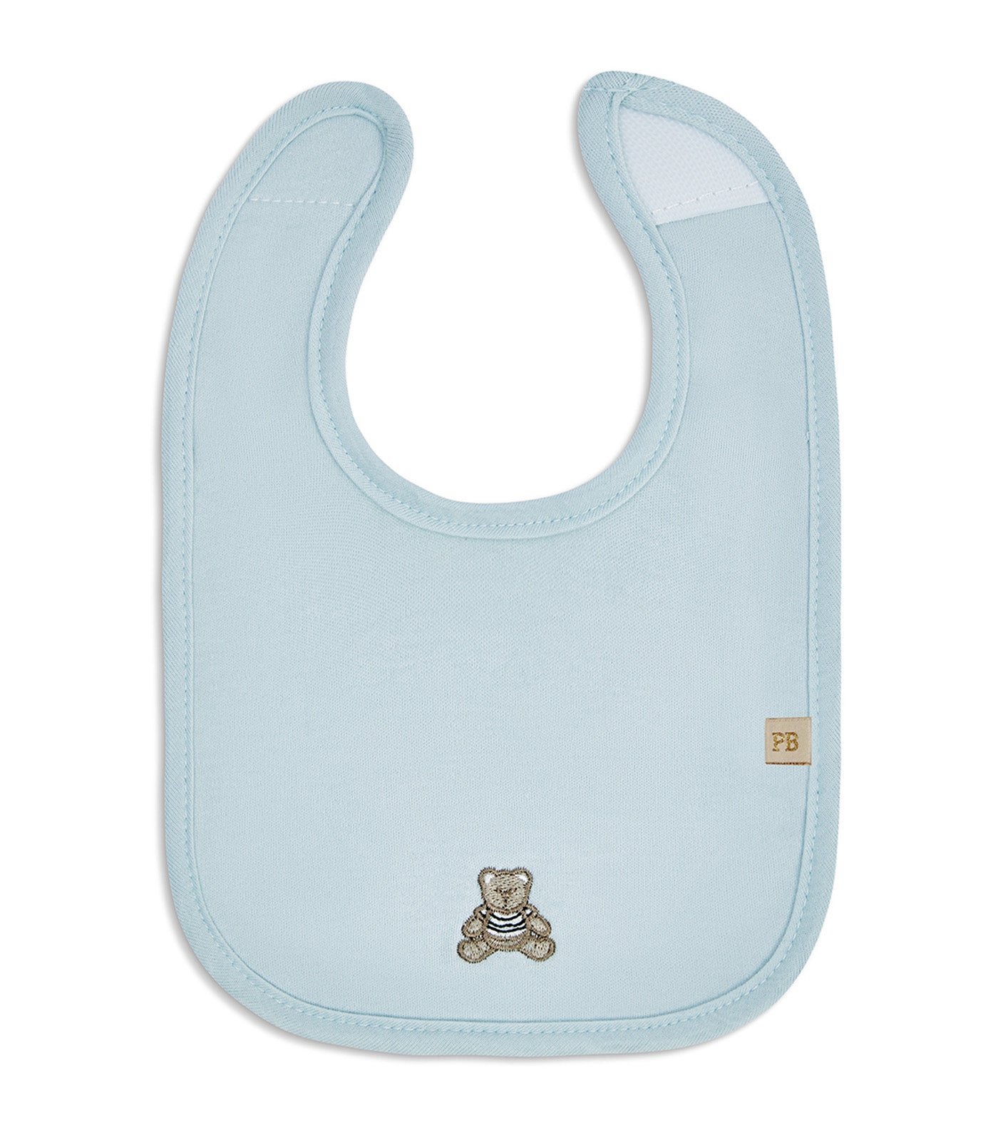 Piccolo Bambino 5-Pack Jersey Milk Bibs Blue