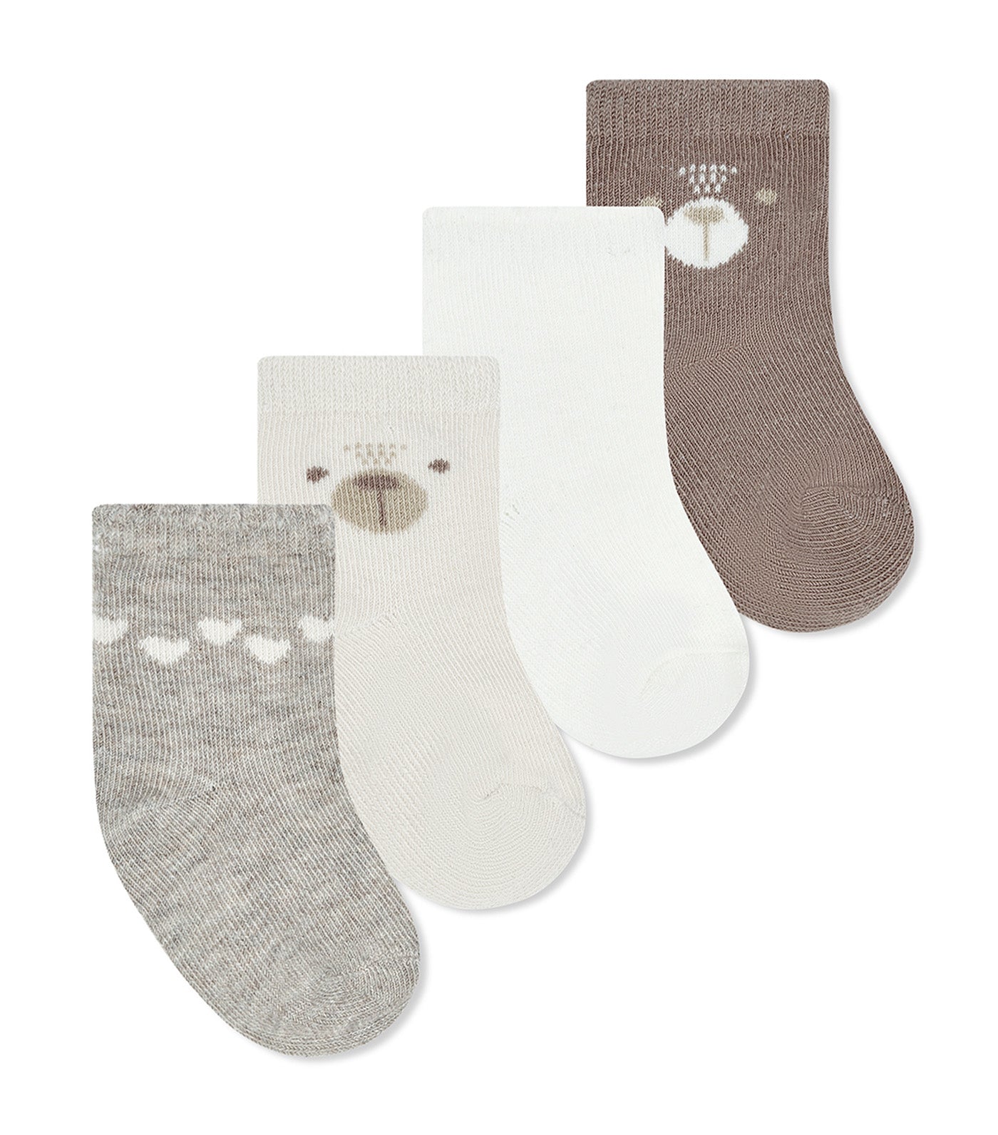 Piccolo Bambino 8-Pairs Socks Beige
